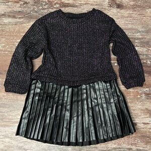ZARA | VGUC Girls’ Pleated Skirt Sweater Dress, Size 2-3T (EU 98)